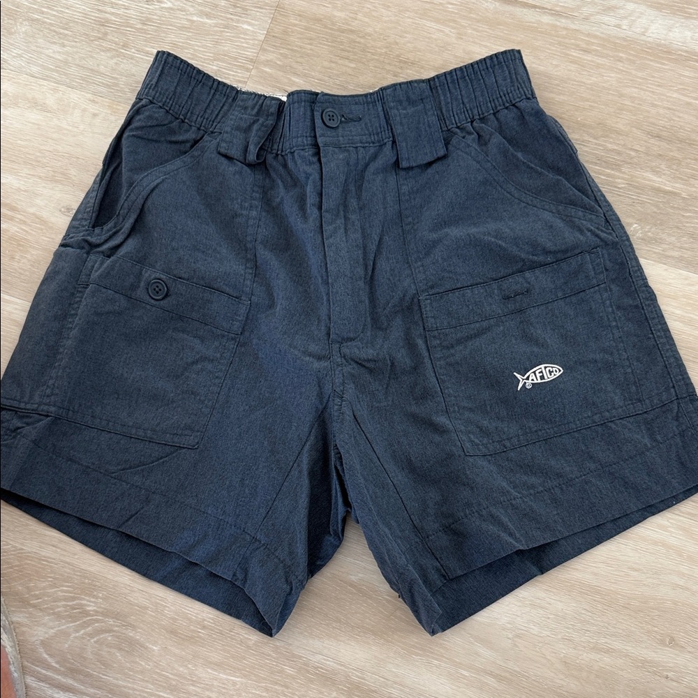 AFTCO Men's Black Fishing Shorts